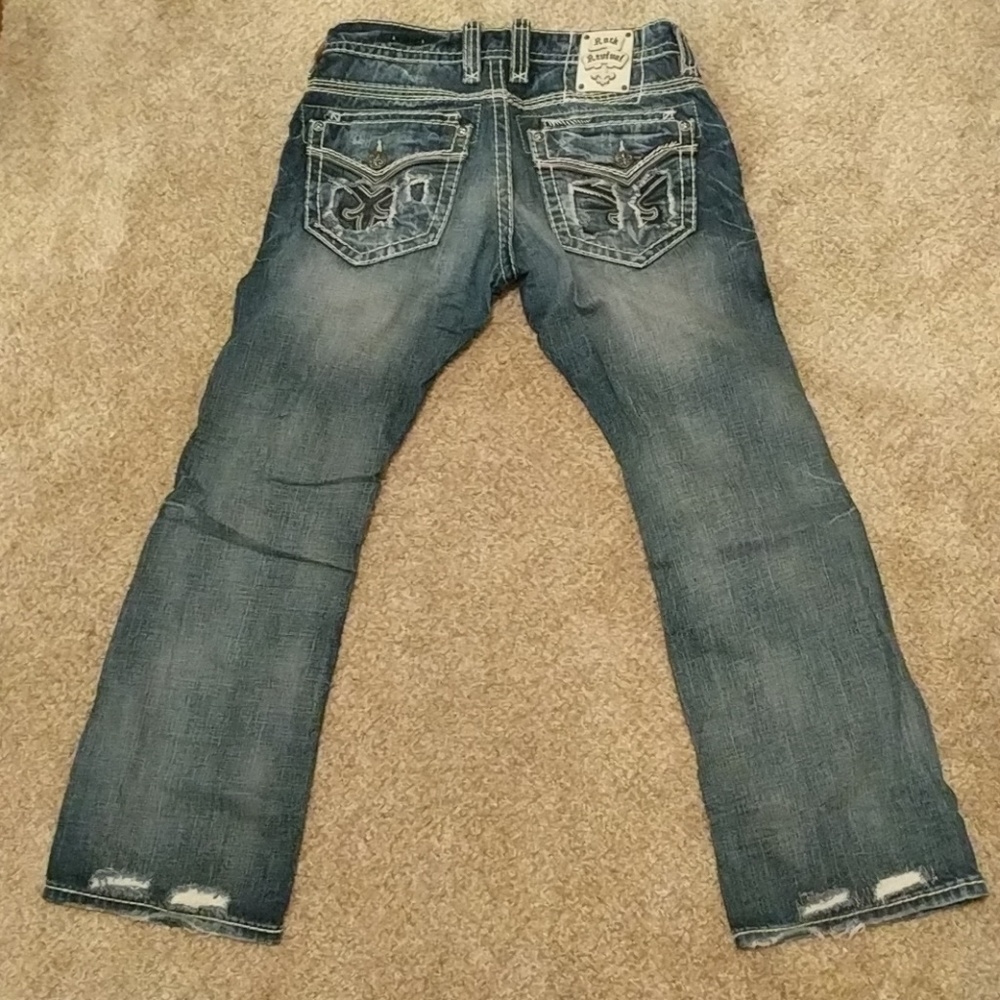 Mens Rock Revival Jeans